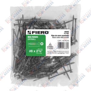 100 pijas 8 x 2-1/2"cabeza plana phillips multiusos, Fiero