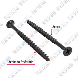 Alternative view of 100 pijas 8 x 2-1/2"cabeza plana phillips multiusos, Fiero