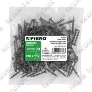 100 pijas 10 x 1-1/4"cabeza plana phillips multiusos, Fiero