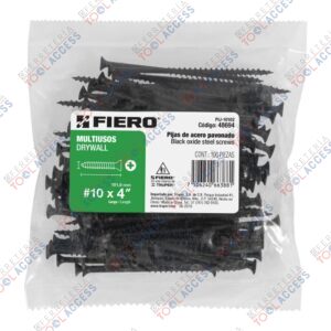 100 pijas 10 x 4"cabeza plana phillips multiusos, Fiero