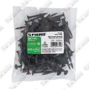 100 pijas 12 x 1-3/4"cabeza plana phillips multiusos, Fiero