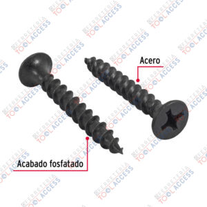 Alternative view of 100 pijas 12 x 1-3/4"cabeza plana phillips multiusos, Fiero