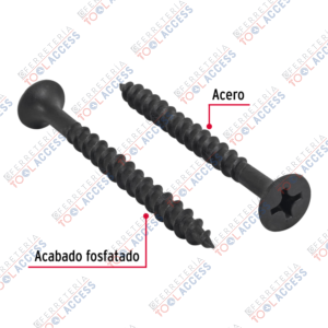 Alternative view of 100 pijas 12 x 2-1/2"cabeza plana phillips multiusos, Fiero