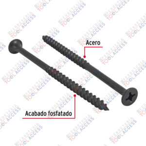 Alternative view of 100 pijas 12 x 4"cabeza plana phillips multiusos, Fiero