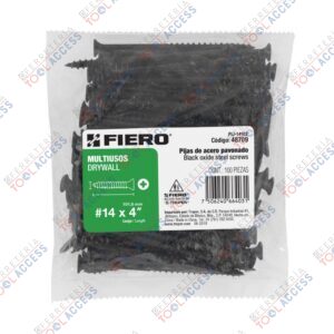 100 pijas 14 x 4"cabeza plana phillips multiusos, Fiero