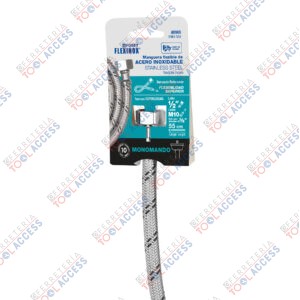 Manguera para monomando, acero inox, 1/2"x M10, 55 cm, Foset