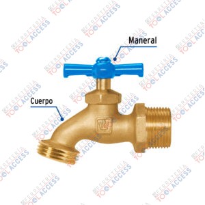 Alternative view of Llave p/manguera, de latón, 180g, 3/4", granel, FOSET