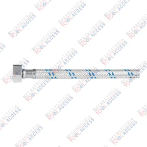 Manguera p/WC, aluminio, 1/2" x 7/8", 35 cm, FOSET