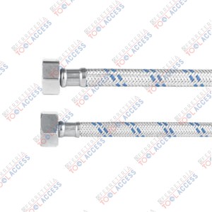 Manguera p/WC, aluminio, 1/2" x 7/8", 60 cm, FOSET