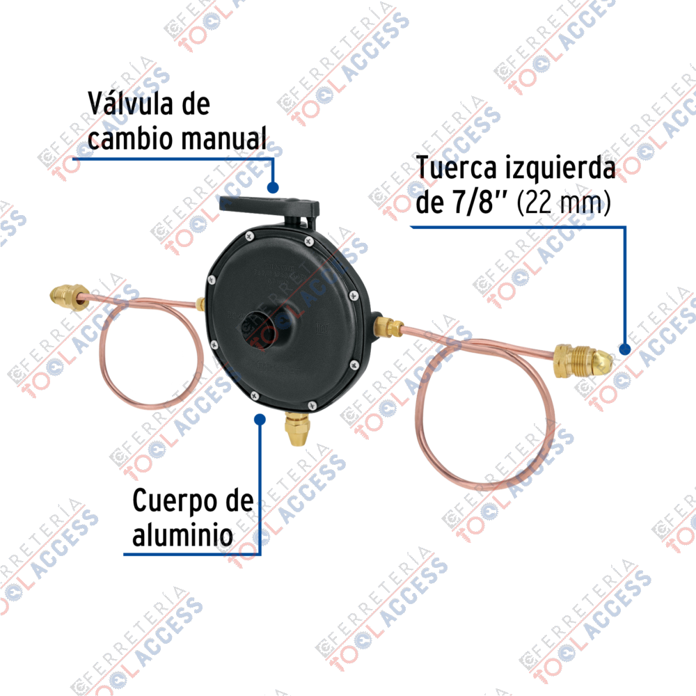 Regulador de gas L.P. de 2 vías, FOSET - Imagen 2