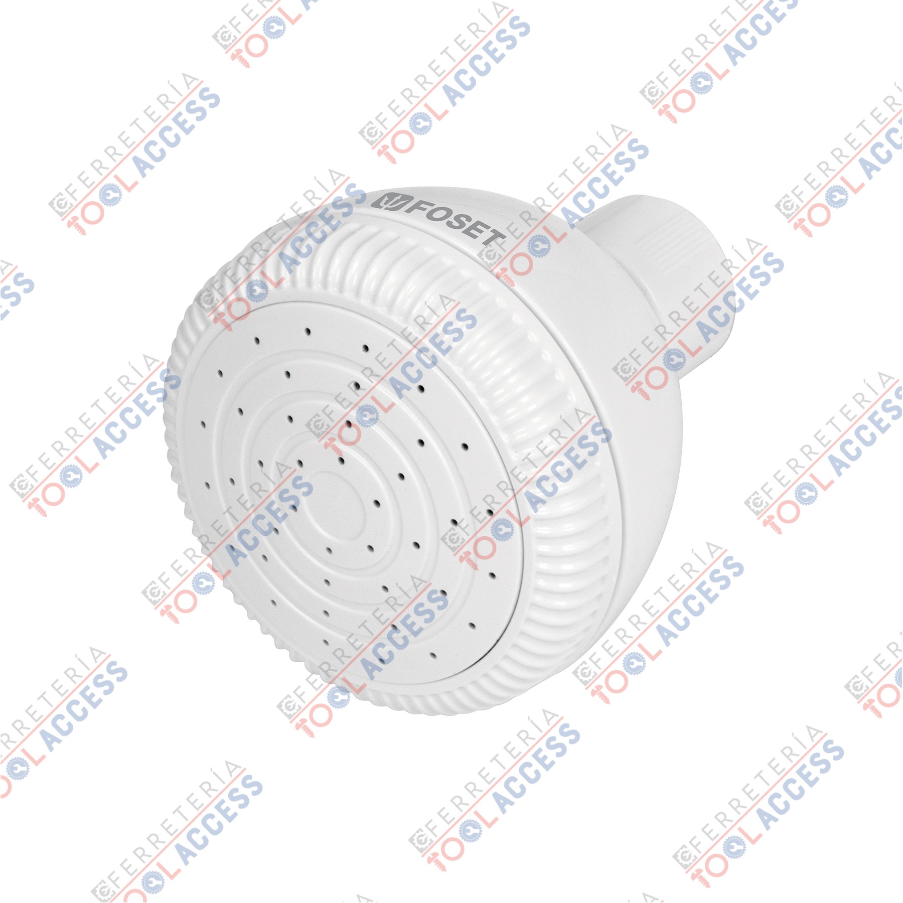 Regadera redonda de ABS 2-1/2" sin brazo, FOSET BASIC