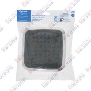 Regadera cuadrada 6", ABS, sin brazo, cromo, AERO, Foset