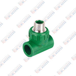 Tee macho de PPR 1/2" con inserto metálico, FOSET