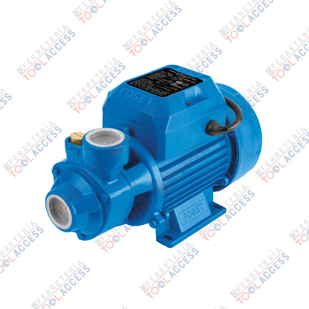 Bomba periférica 1/2HP, altura máx 25m, uso agrícola, FOSET