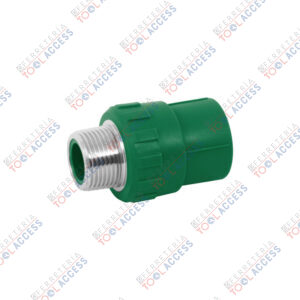 Adaptador PPR 1/2" macho con inserto metálico, FOSET