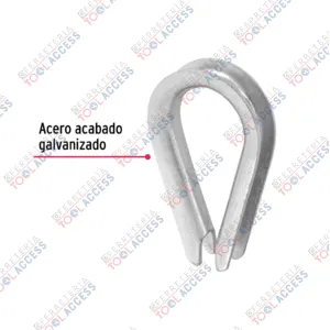 Alternative view of Bolsa con 10 guardacabos para cable de acero de 3/16", FIERO