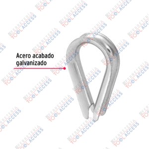 Alternative view of Bolsa con 10 guardacabos para cable de acero de 1/4", FIERO