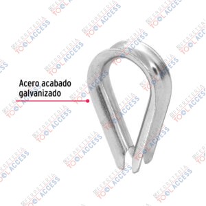 Alternative view of Bolsa con 5 guardacabos para cable de acero de 3/8", FIERO