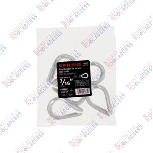 Bolsa con 5 guardacabos para cable de acero de 7/16", FIERO