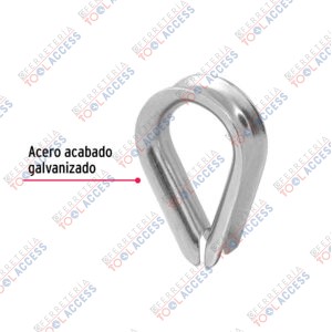 Alternative view of Bolsa con 5 guardacabos para cable de acero de 7/16", FIERO