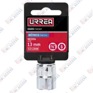 Dado cuadro de 3/8", 6 puntas, métrico, 13 mm, Urrea