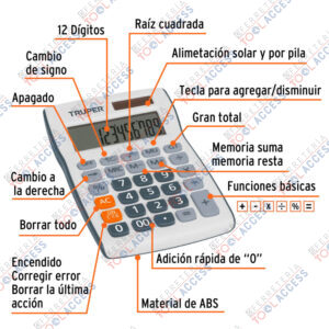 Alternative view of Calculadora de bolsillo, TRUPER