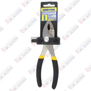 Pinza para mecánico con mango de vinil y botón de ajuste de 6", Surtek