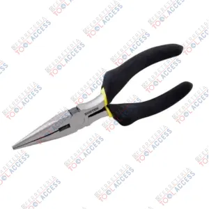 Pinza para electricista con mango rubber grip punta larga corte lateral de 8", Surtek