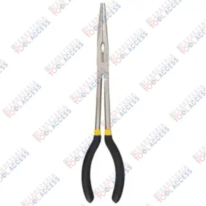 Alternative view of Pinza extra larga para electricista con mango doble plastisol punta fina de 11", Surtek