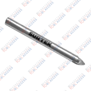 Broca para vidrios y azulejos de acero con cabeza de carburo de tungsteno 3/8", Surtek