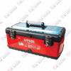 Caja portaherramientas metálica-plástica color rojo/negro 20" x 11" x 8"