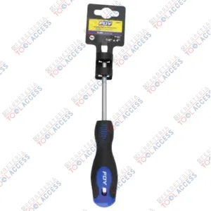 Destornillador con mango bimaterial, punta plana 1/4" x 4", Foy