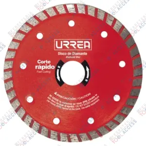 Disco de diamante turbo, 7", Urrea