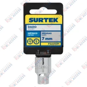 Alternative view of Dado cuadro de 3/8", 6 puntas, métrico, 7 mm, Surtek
