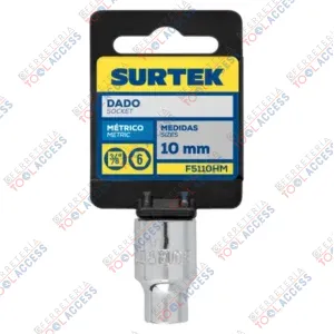 Alternative view of Dado cuadro de 3/8", 6 puntas, métrico, 10 mm, Surtek