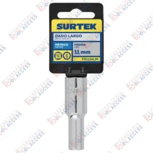 Alternative view of Dado largo cuadro de 3/8", 6 puntas, métrico, 11mm, Surtek
