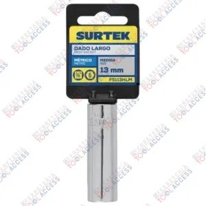 Alternative view of Dado largo cuadro de 3/8", 6 puntas, métrico, 13mm, Surtek