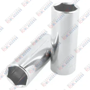 Dado largo cuadro de 3/8", 6 puntas, métrico, 18mm, Surtek