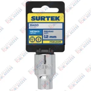 Alternative view of Dado cuadro de 1/2", 6 puntas, métrico, 12 mm, Surtek