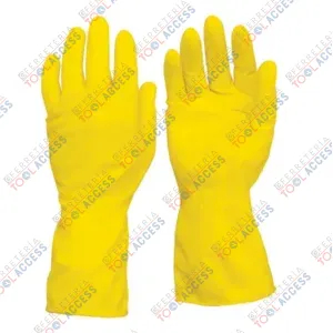 Alternative view of Guantes de látex con forro interno de algodón M, Surtek