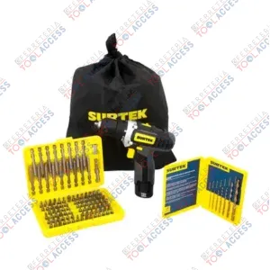 Juego de taladro y atornillador a batería Li-ion 12 V, 4 piezas en morral, Surtek