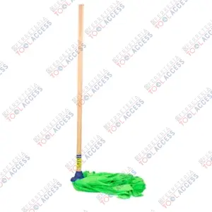 Trapeador de microfibra con bastón de madera 120 cm, 470 gr, Foy