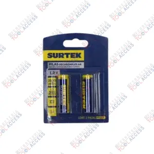 Pila recargable Surtek "AA",2 piezas