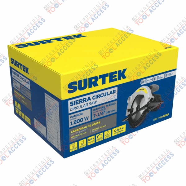 Sierra circular 7-1/4", 1200 W, 120 V, 4500 RPM - Imagen 2